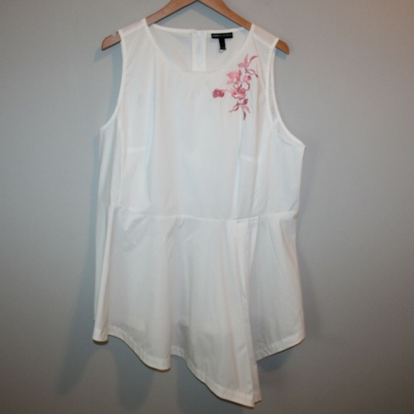 Lane Bryant Glamour Asymmetrical Peplum Top HW6162 - Picture 2 of 6